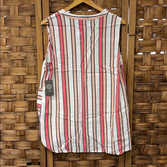 Vince Camuto Womens Sleeveless Striped Tank Top NWT - Picture 5 of 5